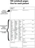 H&P Notebook - Medical History and Physical Notebook for Medical Professionals and Students, 100 pages, Inclusive Medical Terminology, Fits in Whi...