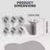 12Pcs Rotor Screws for Brake Discs, Automotive Replacement Brake Adjusting Screw Assemblies, 93600-06014-0H Stainless Steel Brake Disc Rotor Screw...