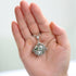 2PCS Aromatherapy Essential Oil Diffuser Necklace Love Heart and Hollow Ball Locket Pendant Necklace with Lava Bead Stone for Women...