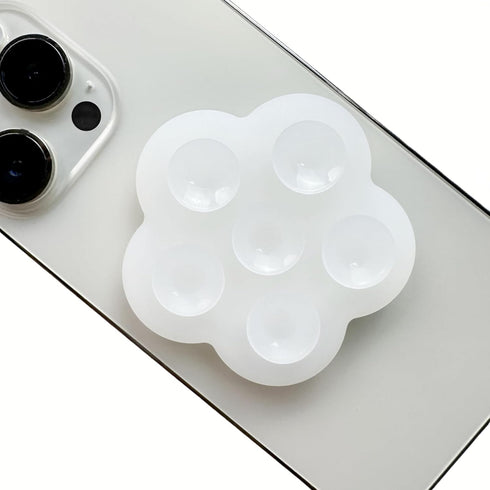 Suction Phone Case Mount, Silicone Suction Cup Collapsible Phone Grip Holder Stand, Hands-Free Cell Phone Accessory Holder for Selfies and Videos ...