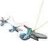 Acrylic Cyan-blue Hummingbird Birds Necklace Pendant Earrings Dangle Jewelry Sets for Women Teen Girls Charm Gifts...