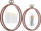 Jupean Embroidery Hoop, 7.5'' 9.2'' Oval Embroidery Hoop, Imitated Wood Display Frame with 30 Pieces Embroidery Needles, Embroidery Frame and Cros...