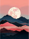 AILIBUT Diamond Art Kits for Adults Abstract Mountain Landscape Moon DIY 5D Diamond Art Painting Kit Gem Art for Adults Paint with Diamonds for Ho...