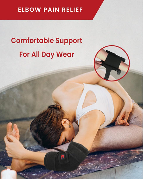 Elbow Brace Comfortable Night Sleep, Cubital Tunnel Syndrome, Ulnar Nerve Entrapment with Compression Sleeve Immobilizer, 2 Removable Metal Splint...
