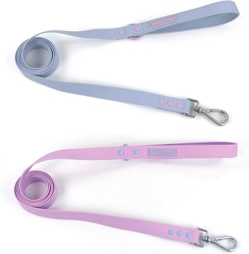 Waterproof Dog Leash Carabiner Leash for Dogs Soft Handle Easy Care 5ft*20mm*2.5mm Light Blue...