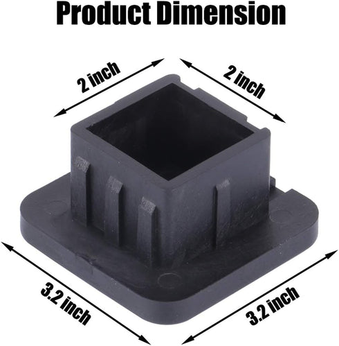 2" Heavy Duty Trailer Hitch Tube Cover Plug Cap Rubber for 2 inch Receivers Class 3 4 5 Ford GMC Toyota Jeep Dodge Nissan Audi BMW Porsche Polaris...