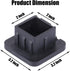2" Heavy Duty Trailer Hitch Tube Cover Plug Cap Rubber for 2 inch Receivers Class 3 4 5 Ford GMC Toyota Jeep Dodge Nissan Audi BMW Porsche Polaris...