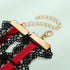 Xerling Black Crystal Beads Pendant Lace Choker Vintage Gothic Elegant Halloween Costume Necklaces Goth Collar Choker for Women Girls...
