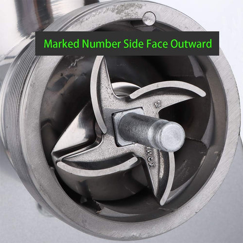2 Pcs #12 Meat Grinder Blade Stainless Steel Knife Cutter Replacement for Grinders, Please check the size and shape...