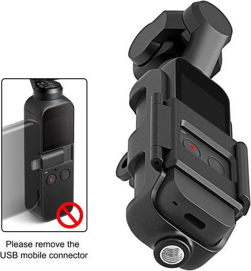 3 in 1 Tripod and Action GoPro Mount Stand Bracket for DJI Osmo Pocket for DJI Pocket 2, Action Cam Mount with Tripod Mount and Screw, for DJI Osm...