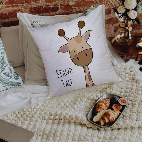 Cartoon Animal Pillow Covers Kids Pillowcase 18×18 Inch Set of 4 Throw Pillow Covers Set Cotton Throw Cushion Case for Sofa Couch Home Decor Schoo...