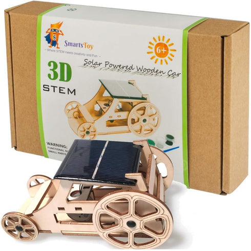 Wooden Solar Model Cars to build for kids 9-12, Educational Science Kits for Kids age 12-14, Gifts for 10+ year old boys Girls, Science experiment...