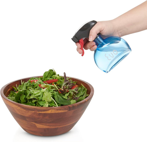 Evo Glass Oil Sprayer, Non-Aerosol for Olive Oil, Cooking Oils, and Vinegars, Blue, 6-Ounce Capacity...