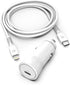 Galvanox Ultra-Fast iPhone Car Charger with Lightning to USB Type-C Cable (MFi Apple Certified) Rapid Charging Power Adapter (for iPhone 14/13/12/...