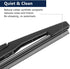 X AUTOHAUX Car Rear Windshield Wiper Blade Arm Set for Kia Soul 2010-2017 10 Inch 260mm...