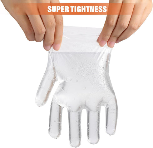 Food Prep for Transparent Pe Plastic Cooking Eating Food Safe Handling (100pcs)...