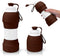 Collapsible Water Bottle, Upgrade Leakproof Foldable BPA Free Silicone Reusable Sports Bottle, Portable Refillable Bottles with Carabiner, Ideal f...