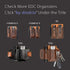 diodrio EDC Leather Knife Sheath Organizer Pouch with Pen Loop, Full Grain Leather, Chestnut...