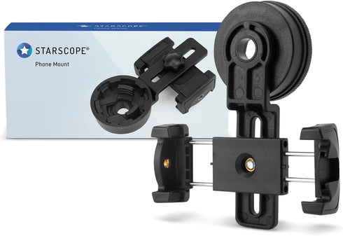 STARSCOPE Adjustable Phone Scope Mount - Telescope Phone Adapter Fits Most Phones (Max 110mm) | Easy-Adjust, Universal Spotting Scope Phone Adapte...