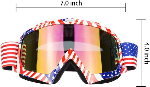 JAMIEWIN Motocross Motorcycle Goggles Riding Glasses Dirt Bike ATV Downhill goggles Mx Goggle Glasses for Youth Kids Men Women(C61)...