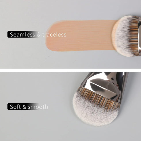 Flat Foundation Brush for Liquid Makeup, Liquid Foundation Brush, Flat Makeup Brush for Liquid Foundation, Make up Brushes for Liquid Foundation, ...