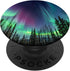 Northern Lights Aurora Borealis Green Purple Phone Stand PopSockets Adhesive PopGrip...