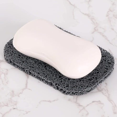 Soap Saver Pads, Non-Slip Soap Holder Pad, Self Draining Soap Bar Holder Pads, Soap Saver Dish for Shower Kitchen Bathroom Travel Hotel Cleaning S...