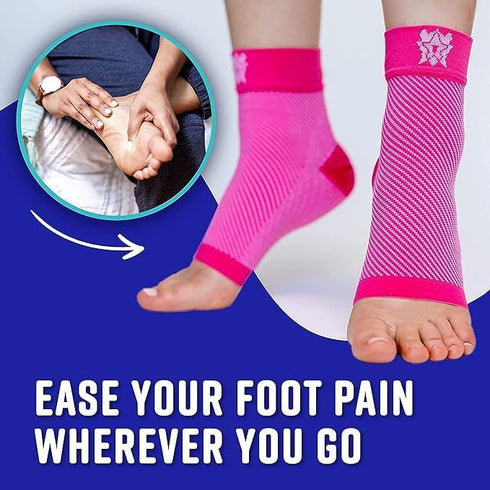 FlexAdapt Plantar Fasciitis Compression Socks for (1 Pair) – Compression Sleeve for Achilles Tendonitis Relief, Plantar Fasciitis Relief, Foot Swe...