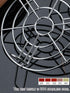 5.5 Inch Cooking Rack with 1.8" Height Legs Round Stainless Steel Baking and Cooling Steaming Rack Cookware Fit for Air Fryer Instant Pot Pressure...