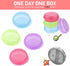 4 Pcs Mini Pill Organizer Small Pill Box Cute Portable Pill Case for Pocket Purse Travel Storage Containers Earplug Case Medicine Dispenser Vitami...