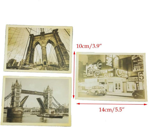 yueton 32 PCS 1 Set Retro Old Travel Postcards Vintage Landscape Photo Picture Poster Post Cards for Collecting...