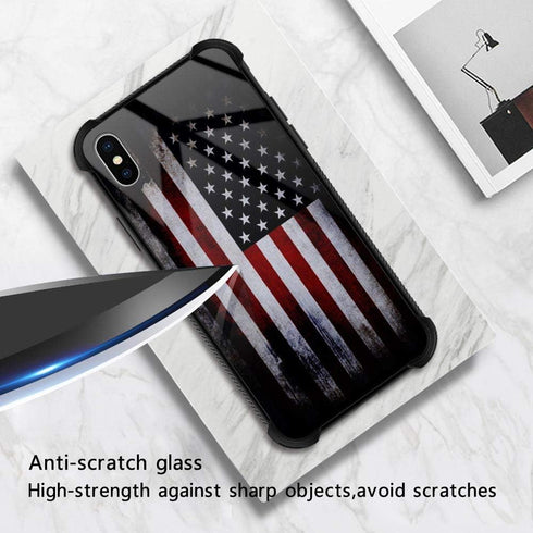 for iPhone XR Case, Military-Grade Protection, All-Around Shockproof Corners, Anti-Scratch Phone Case for iPhone XR - Old Flag...