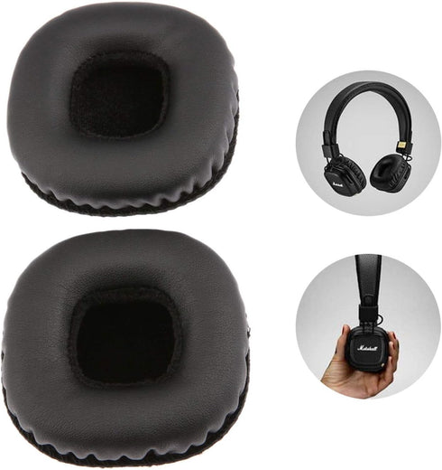 Mgoodoo 1 Pair Replacement Ear Pads for Marshall Mid Bluetooth On-Ear Headphones, Soft Leather Ear Cushions Memory Foam Headset Earpads, Ear Cups ...