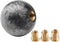 Round Ball Shift Knob Universal Marble Style Gear Shift Knob 5 6 Speed for Manual Automatic Vehicles with Adapters (Gray)...