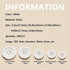 Sewing Buttons - Craft Buttons, 5 Sizes of 100 Pcs Versatile Buttons for Sewing, DIY Projects and Holiday Decoration (White)...