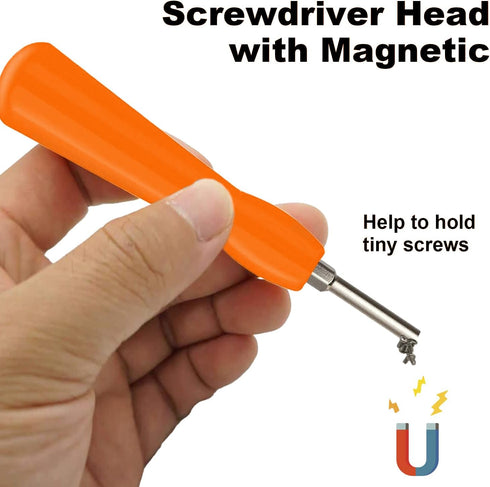Gamebit Security Screwdriver, SAREAL Double-ended 4.5mm 3.8mm Gamebit Screwdriver Bit Set Replacement for Opening Nintendo, Sega Consoles...