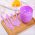 AKOAK Facial Mask Mixing Bowl + Spoon, Reusable Color mixing Bowl, Suitable for Facial Mask, Mud Mask and Other Skin Care Products (3.4 inch, 10 P...