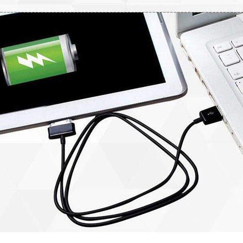 6.6ft 30 Pin Charging Power Supply Galaxy Tablet USB Charge Cable Cord - for Samsung Galaxy-Tab-2 10.1 8.9 7.7 7.0 Plus Note-Tab 10.1 USB Charger ...