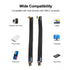 Short USB C Cable (5 inch),240W USB to USB C Cable 90 Degree, 40Gbps Data Transfer Support 8K@60Hz for iPhone 15 &MacBook & iPad Pro & Samsung...