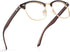 Cyxus Blue Light Glasses Men Retro Semi Rimless Clear Blue Light Glasses for Computer Eye Strain Gaming Glasses Anti Harmful Blue Light for Men Wo...