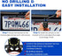 Backup Camera License Plate Bracket, Alpha Rider Universal Car Dash Cam Mirror Camera Kit, Rear Reverse License Plate Camera Mount Kit, Rear View ...
