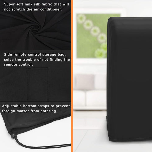 Luxiv Portable Air Conditioner Cover, Gray Portable AC Unit Cover 15 x 18 x 30" Anti-Dust Portable Air Conditioner Storage Bags Protection Cover f...