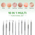 Pimple Popper Tool Kit,Blackhead Remover Tool 5 Pcs Blackhead Extractor Tool for Face Comedone Zit Acne Whitehead Blemish, Stainless Steel Extract...