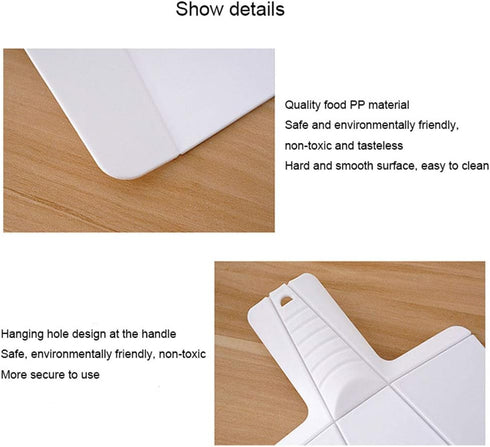 Portable Foldable Chopping Board Folding Plastic Kitchen Food Cutting Boards Veggies Fruit for Chopping - Dicing - Slicing Blue Medium...