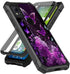 Case for Cricket Icon 5/att motivate 4 Phone Case with Screen Protector (Tempered Glass),Slim TPU Rugged Corners Bumper Cover for Men Women-Purple...