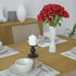 Matte Black Iron Candle Holder for Pillar Candles - Modern Table Centerpiece and Farmhouse Decor - 4.5"...