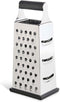 HIC Kitchen Professional Grater Zester, Stainless Steel, Non-Slip Base and Handle, 4 Multi-Grating Surfaces...