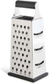 HIC Kitchen Professional Grater Zester, Stainless Steel, Non-Slip Base and Handle, 4 Multi-Grating Surfaces...
