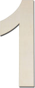 12 Inch Large Wood Number Sign 1, Unfinished Blank Wooden Slice Board for DIY Crafts Home Birthday Decorations Props...
