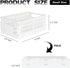 2-Pack Mini Foldable Plastic Baskets for Organizing and Storage, Collapsible Storage Crate for Home Kitchen Bedroom Bathroom Office (5.9x3.8x2.2, ...